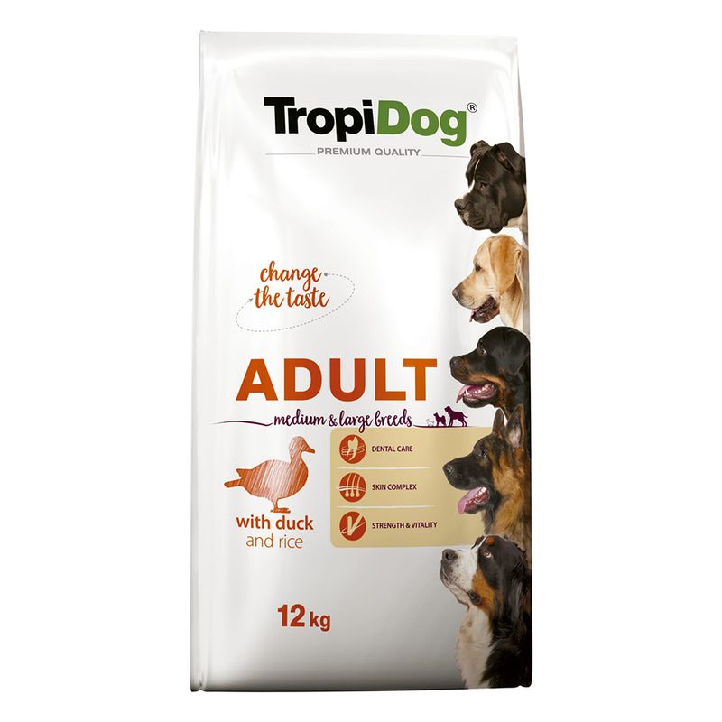 Tropidog Premium Adult Medium & Large Ente & Reis
