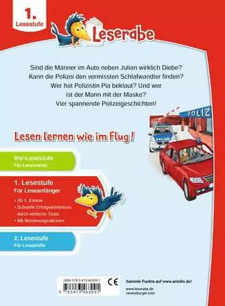 Leserabe - 1. Lesestufe: Polizeigeschichten