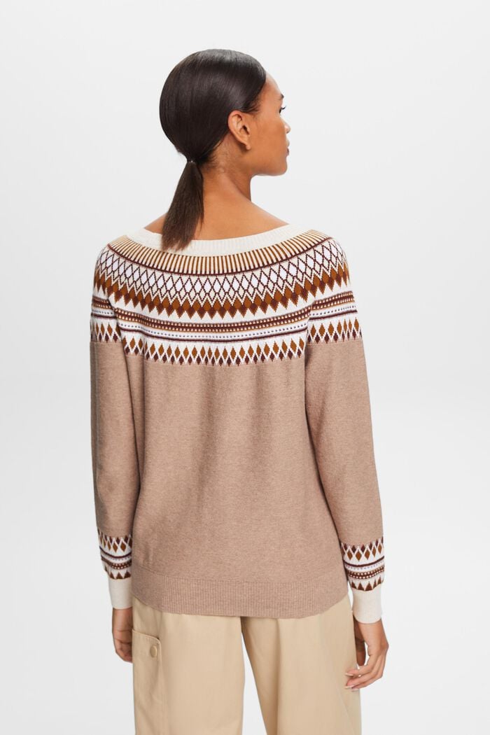 Jacquardpullover aus Baumwolle