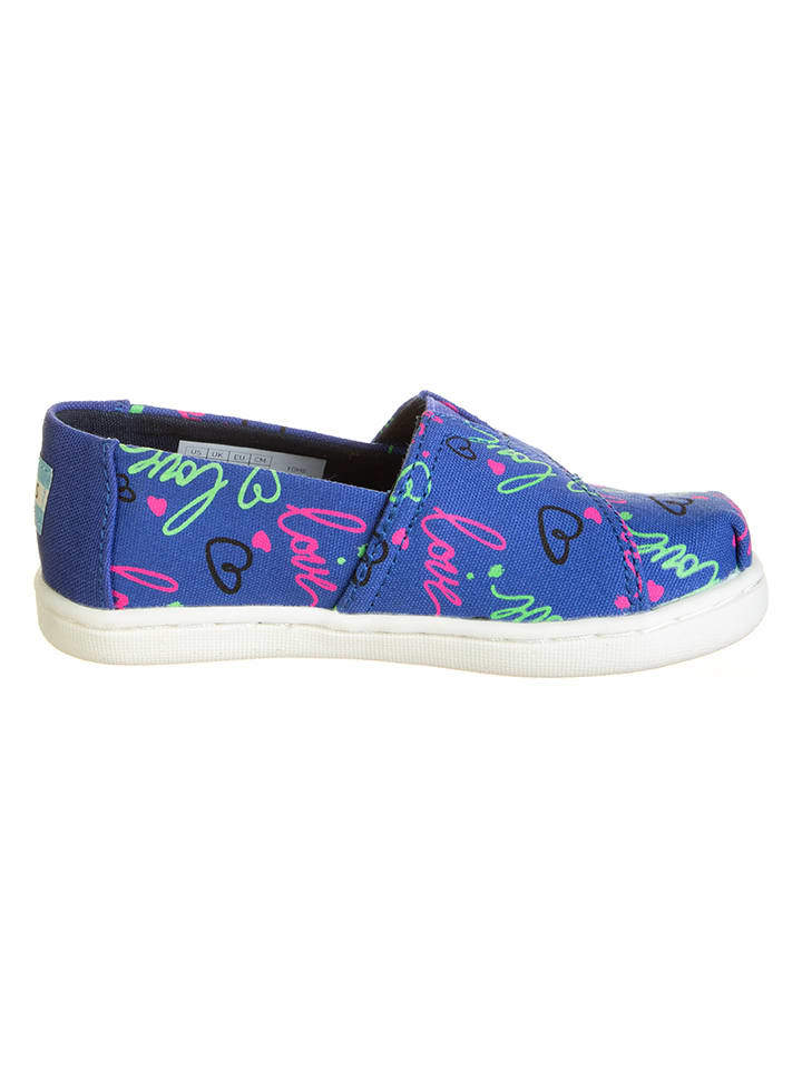 TOMS Slipper in Blau/ Bunt günstig kaufen