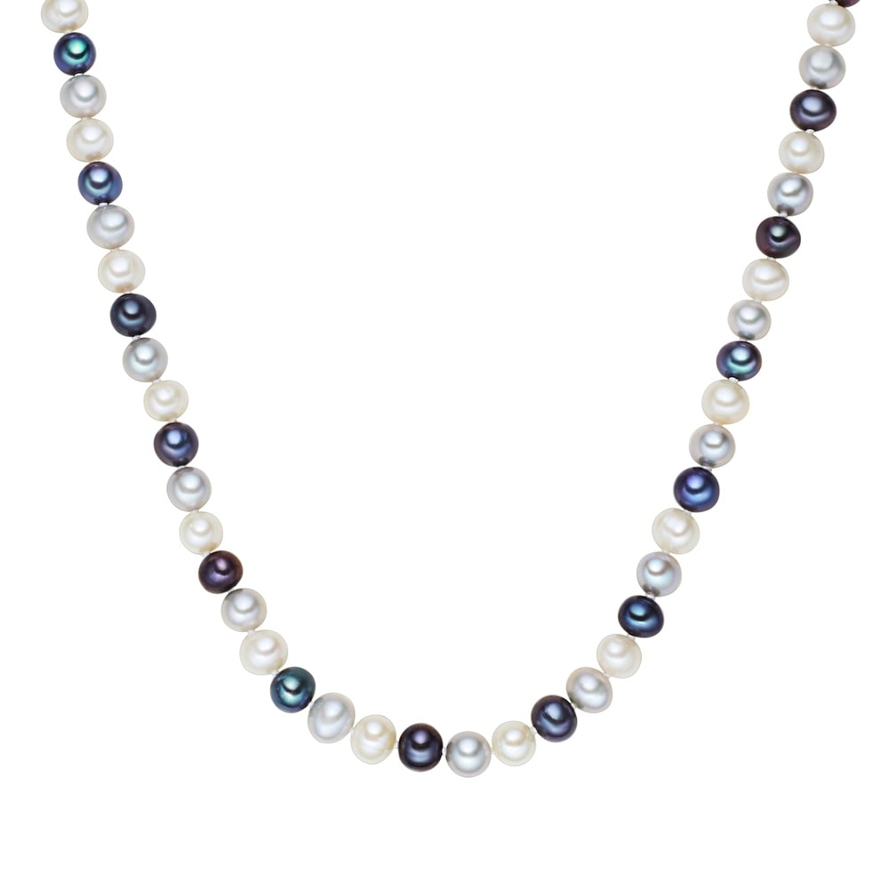 Valero Pearls Chaîne Argent sterling Perle de culture d'eau douce en Argent collier