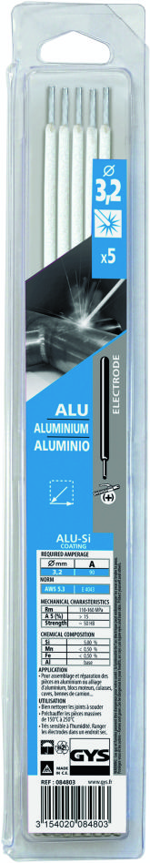 Gys 5193084803 Ηλεκτρόδια αλουμινίου Ã˜3,2 x 350 mm (5 τεμάχια)