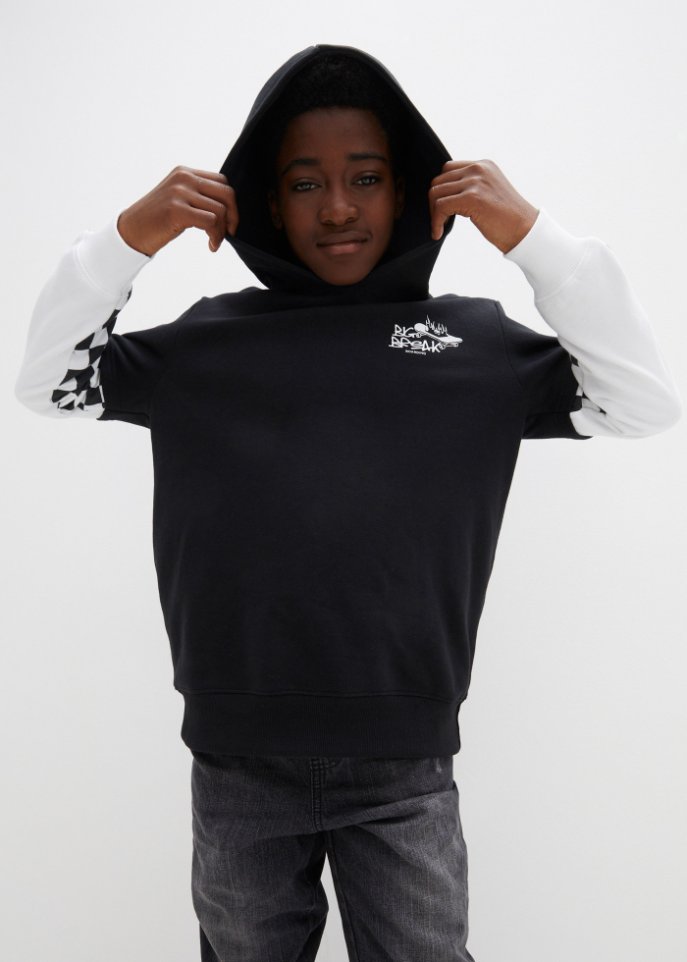 Jungen Layer Kapuzensweatshirt