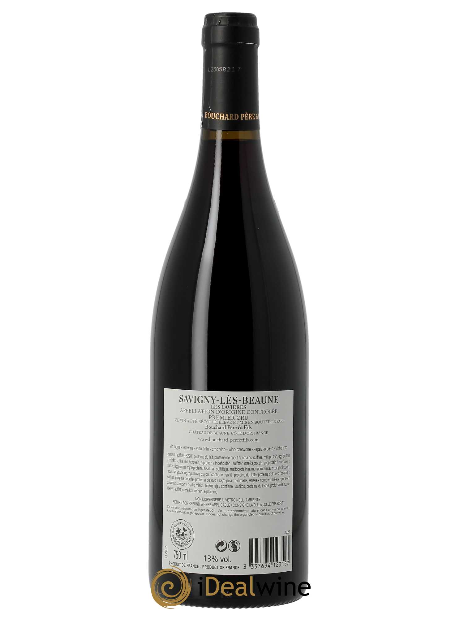 Savigny-lès-Beaune 1er Cru Les Lavières Bouchard Père & Fils  2021 - Lot de 1 Bouteille