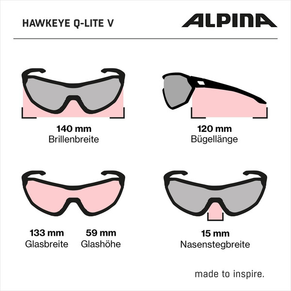 HAWKEYE Q-LITE V Unisex - Sportbrille