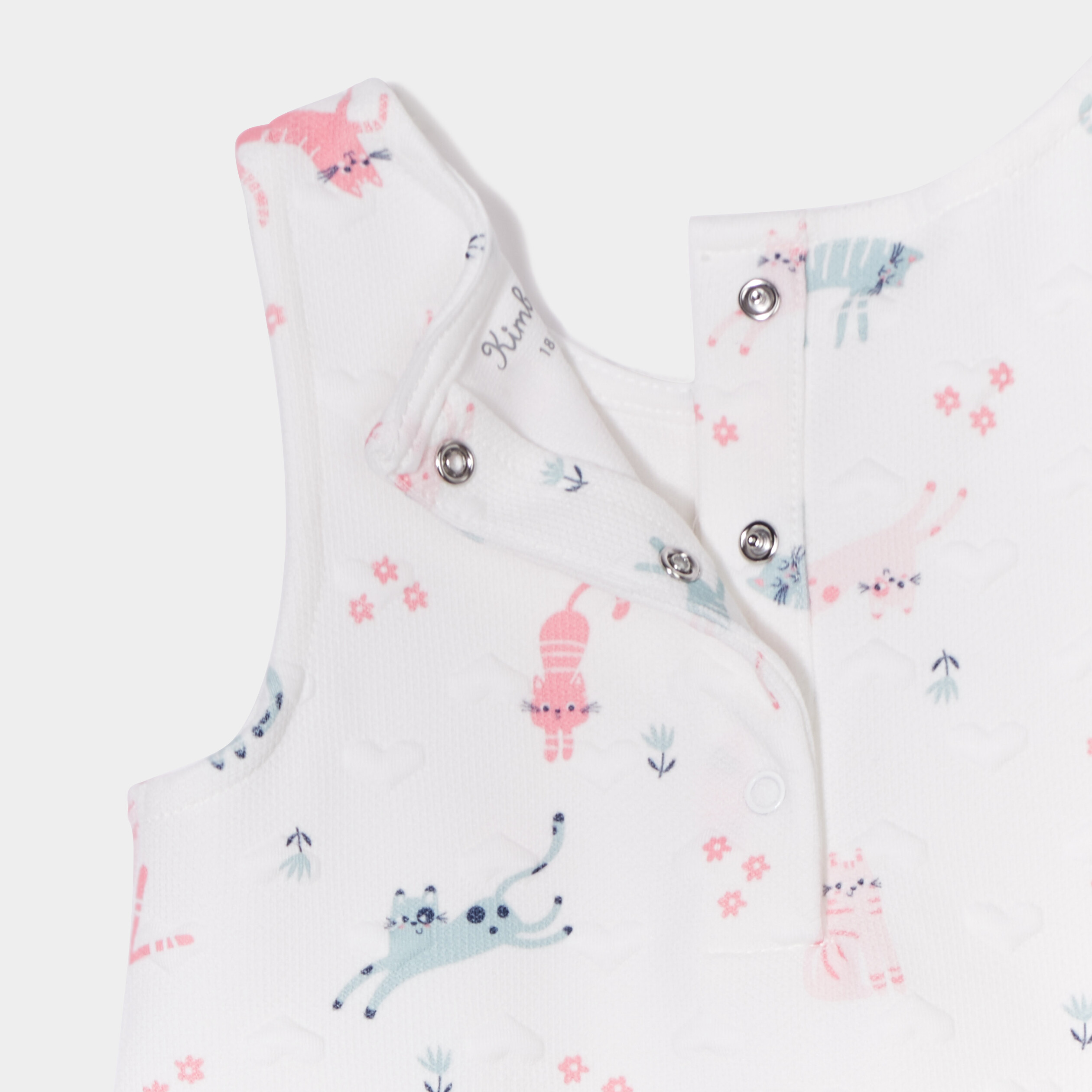 Robe trapèze sans manches Kimbaloo ecru bébé fille | La Halle