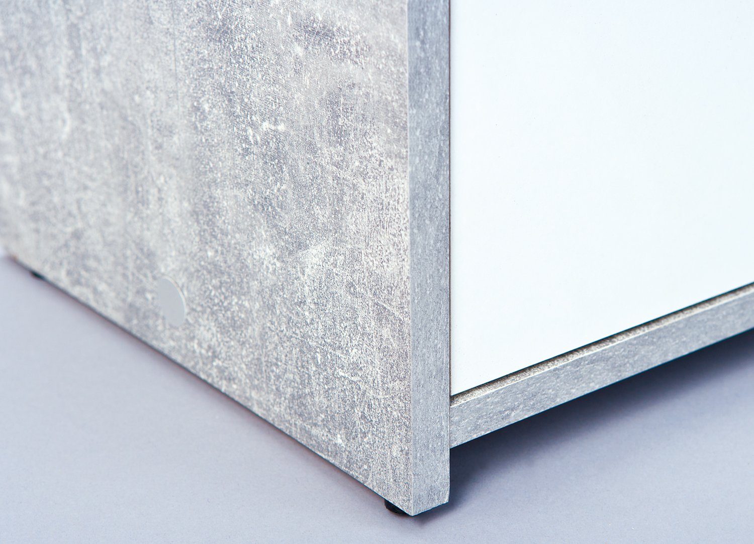 Inter Link Kommode FLAVIUS FSC, Kommode in trendiger Beton-weiß Kombination