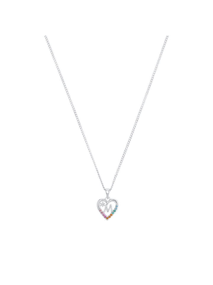 Prinzessin Lillifee Kette mit Anhänger Silber 925, rhodiniert in Mehrfarbig günstig kaufen 38 cm