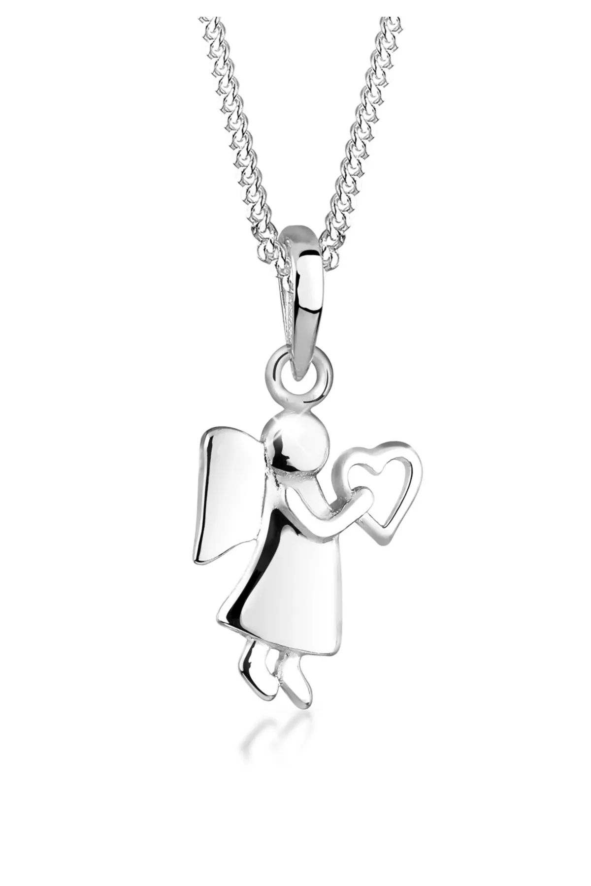 ELLI  Halskette Engel Herz Talisman Symbol 925 Sterling Silber