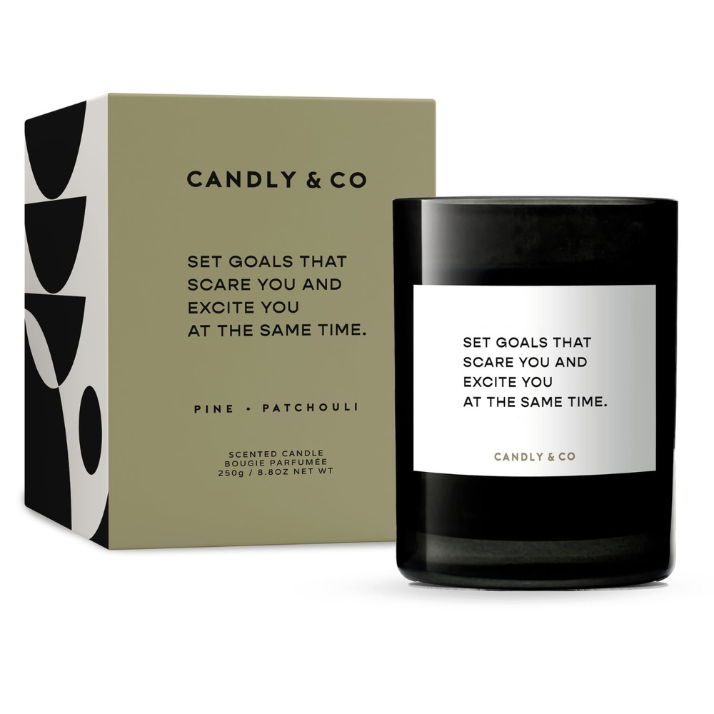 candly&co Bougie No.4 Set goals that scare you and excite you at the same time Bougie