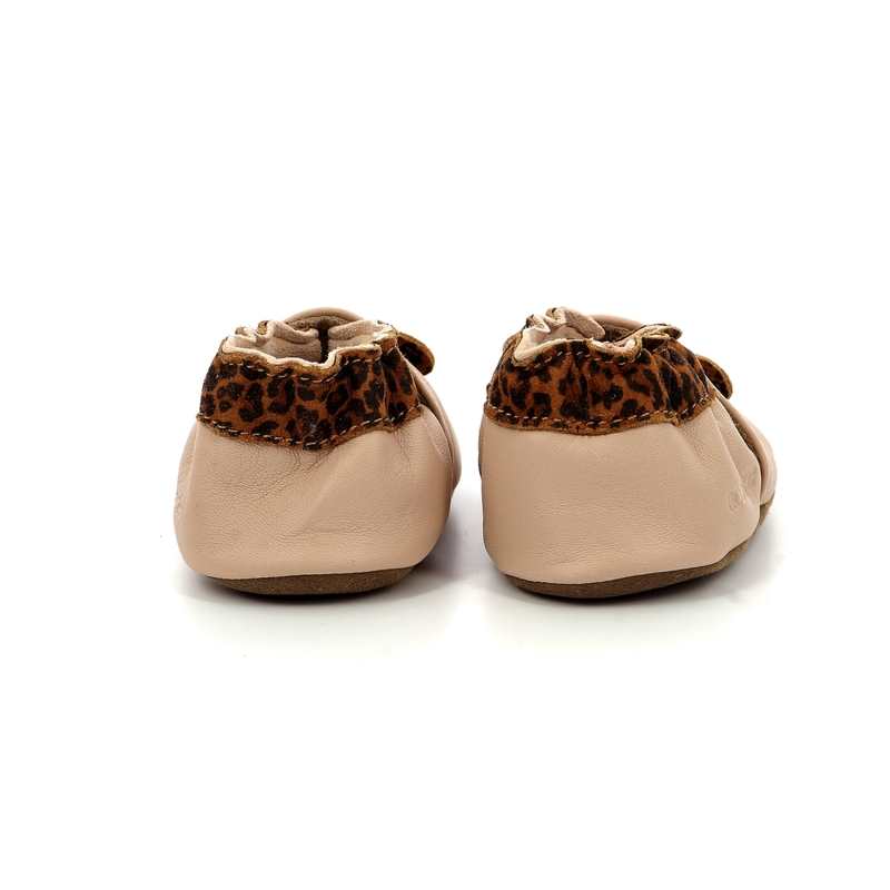 Chaussons cuir tannage vegetal Leo Mouse