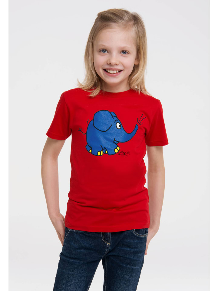 Logoshirt T-Shirt Sendung mit der Maus - Elefant Törö in rot günstig kaufen