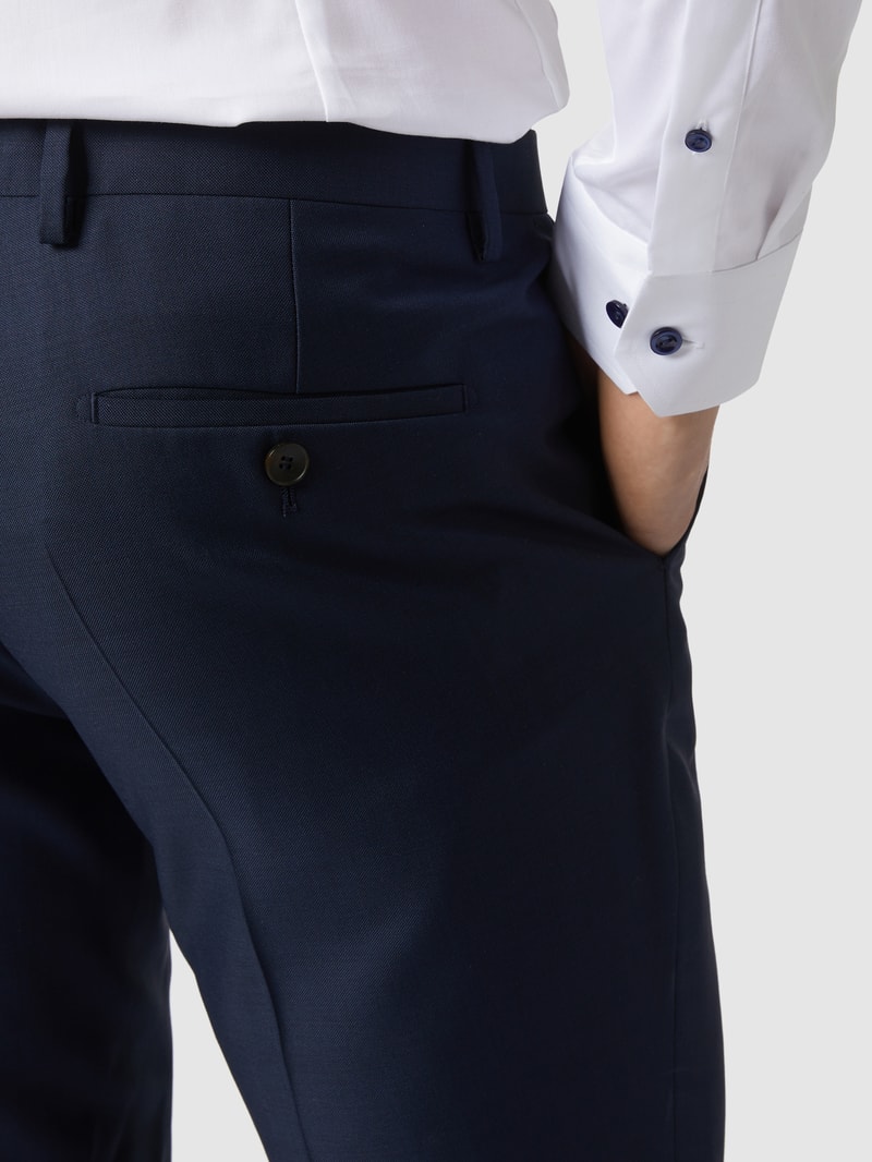 Slim Fit Anzug-Hose aus Schurwolle in blau