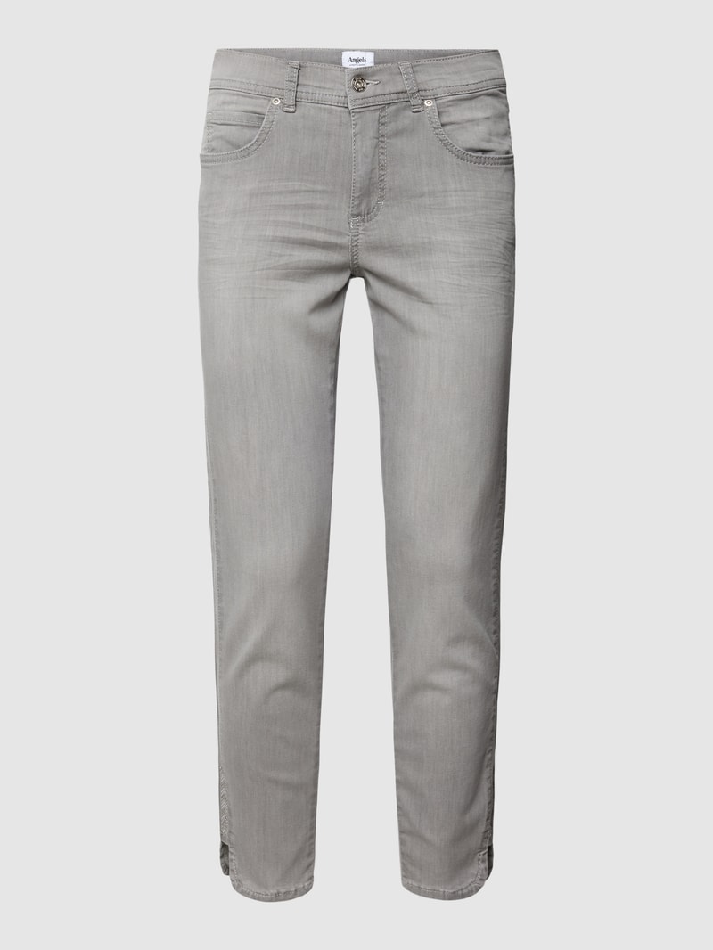 Jeans im 5-Pocket-Design Modell 'ORNELLA' in hellgrau
