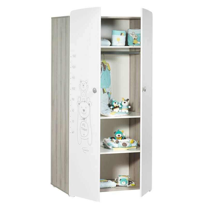 Chambre bébé 3 pièces TEDDY lit, commode et armoire