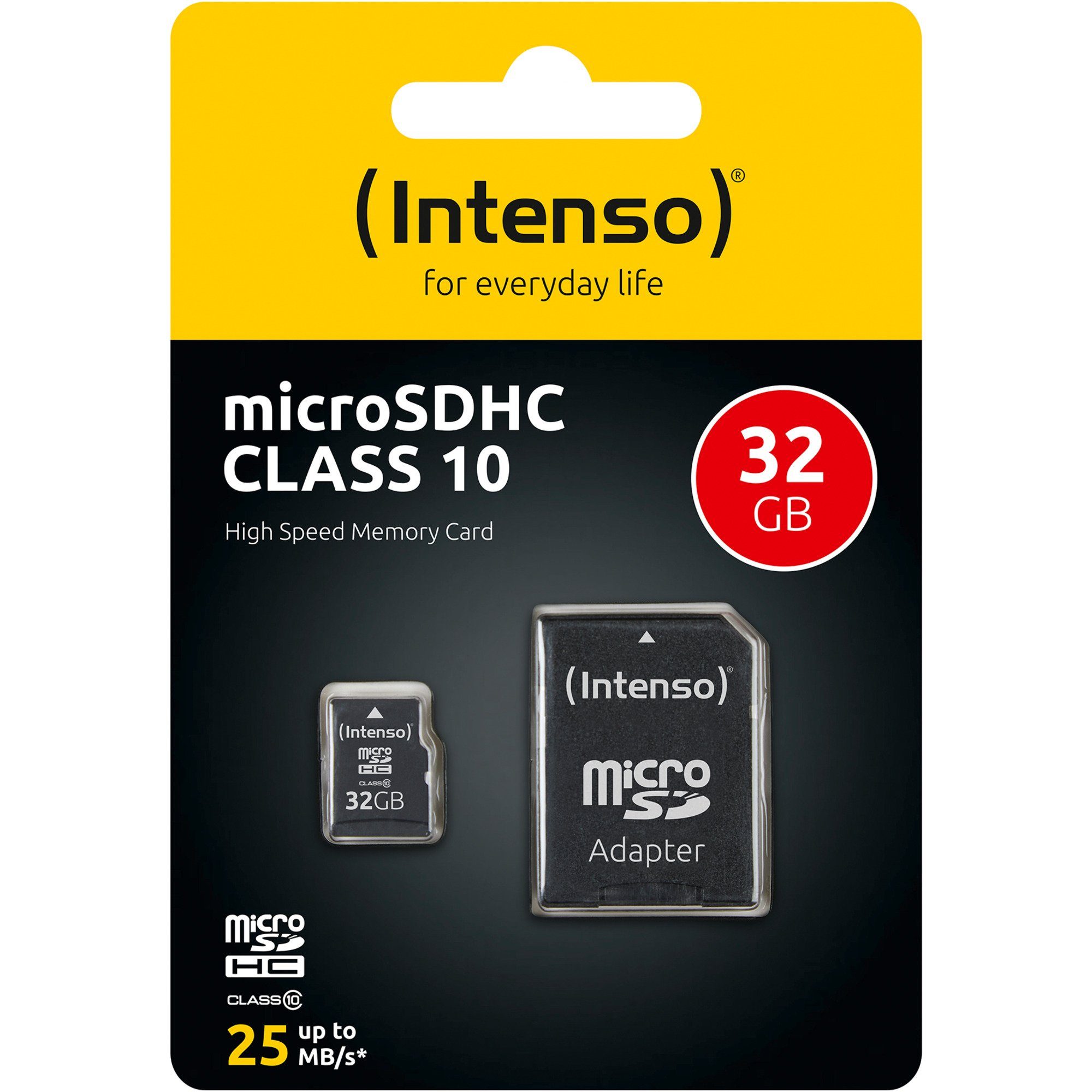 Intenso Intenso microSDHC 32 GB, Speicherkarte, (Class 10) Speicherkarte