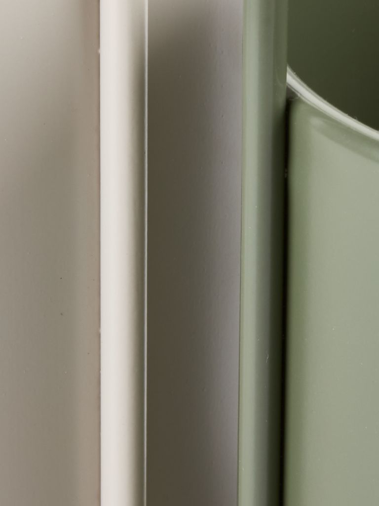 Vaso de flores KAIE Ø19/14 bege/oliva, conjunto com 2 unidades