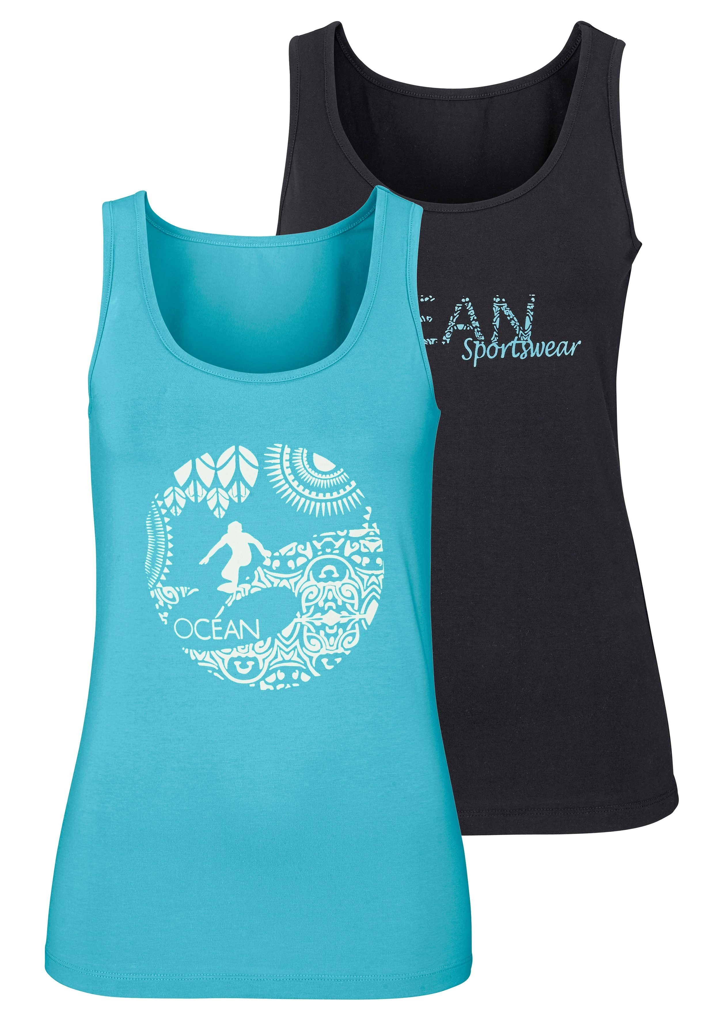 Ocean Sportswear Tanktop (Packung, 2er-Pack) mit unterschiedlichen Drucken