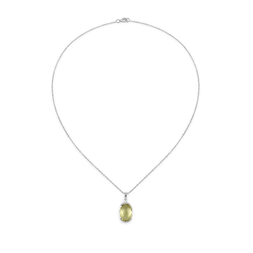 Rafaela Donata Chaîne Argent sterling Quartz citron en Argent Bijoux