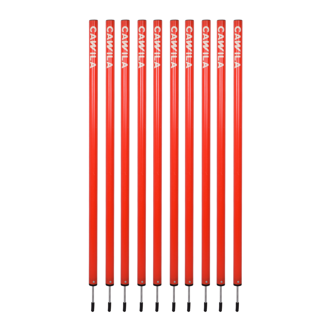 Cawila Academy Slalomstangen 10er Set (33mmx100cm) Rot