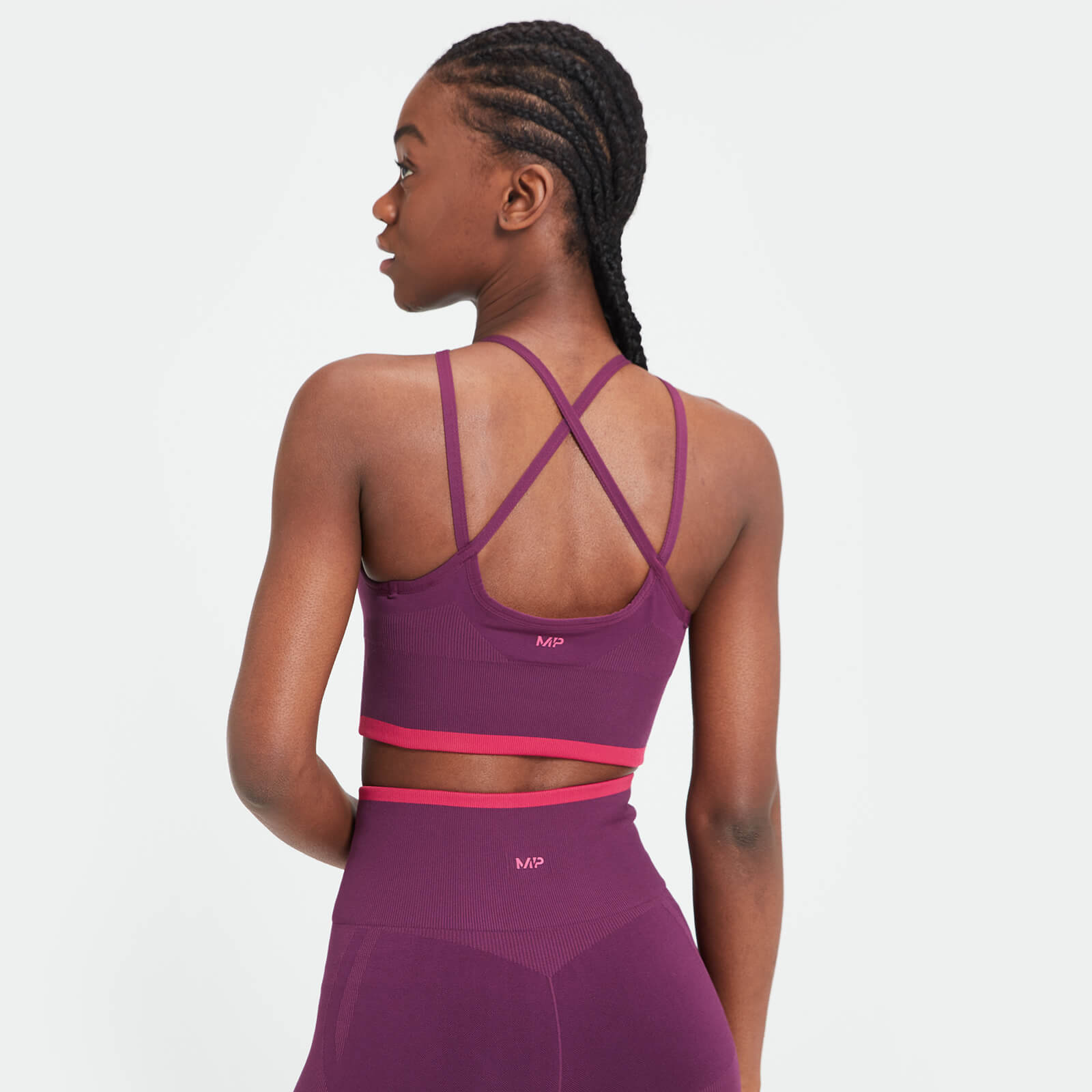 Brassière de sport sans coutures MP Adapt pour femmes – Violet foncé