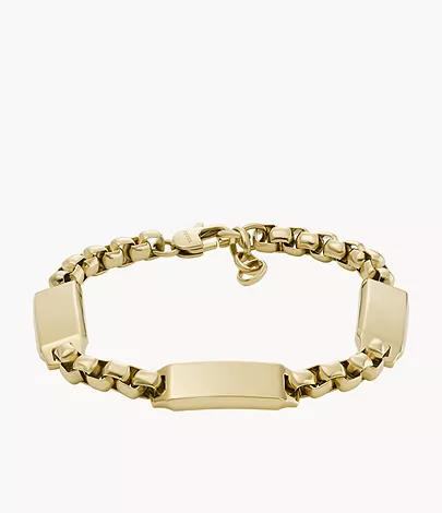 Fossil Gliederarmband Drew Edelstahl goldfarben