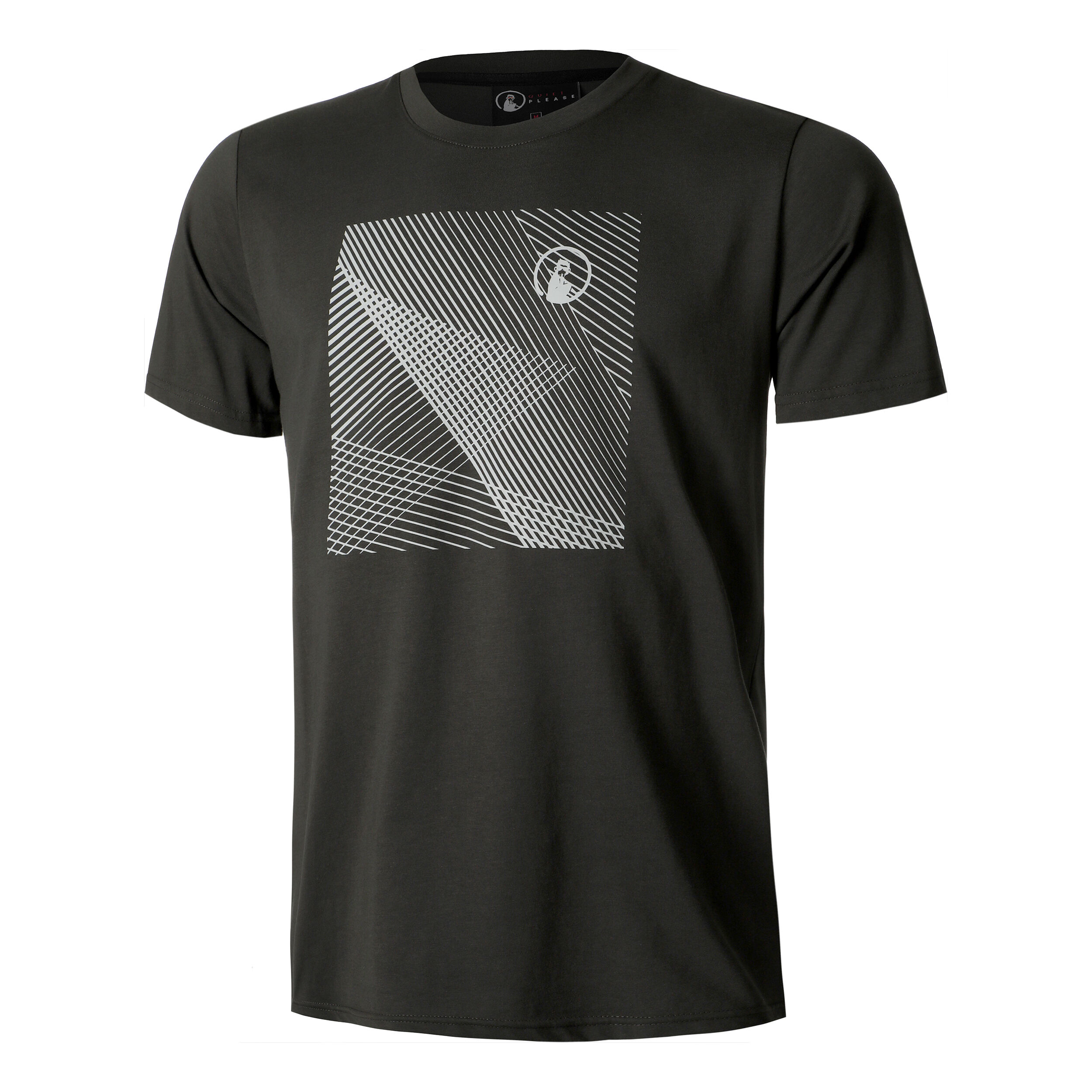 Square Lines T-Shirt Herren - Anthrazit