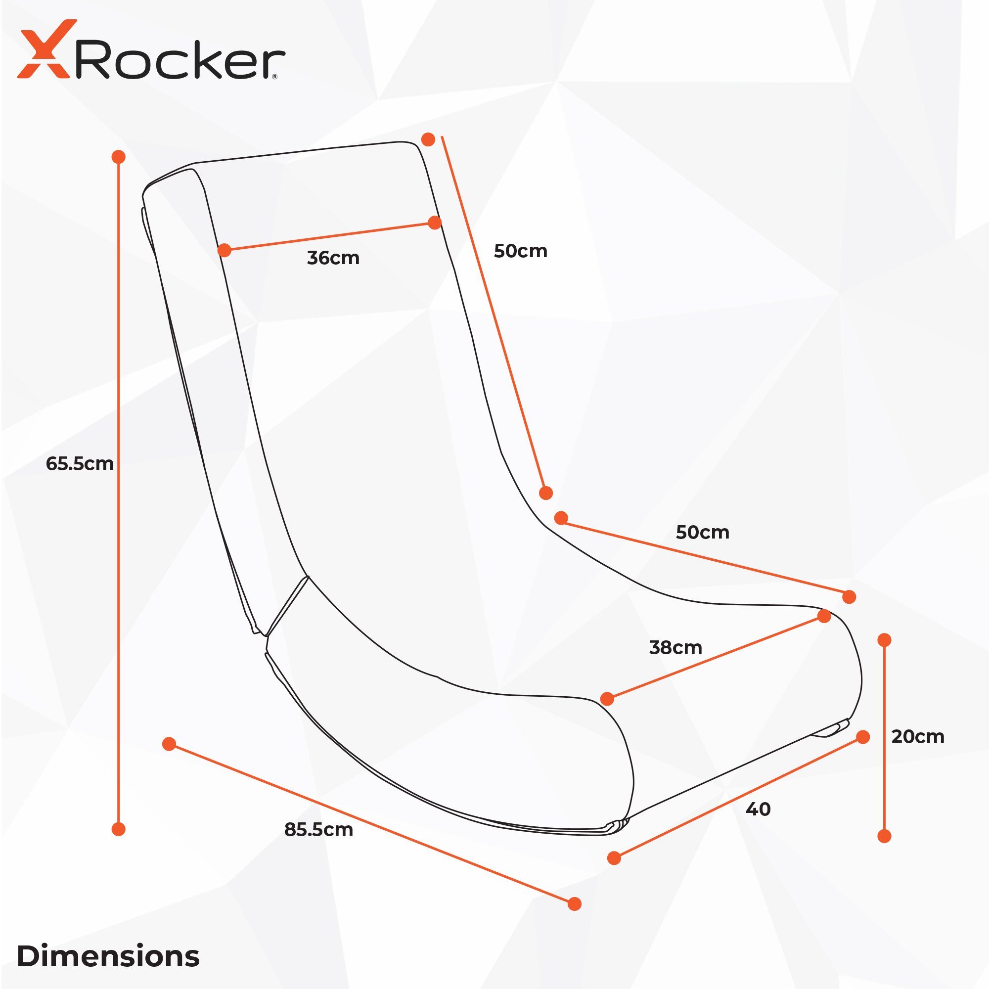 X Rocker Kindersessel Video Rocker Gaming Bodensessel, für Kinder