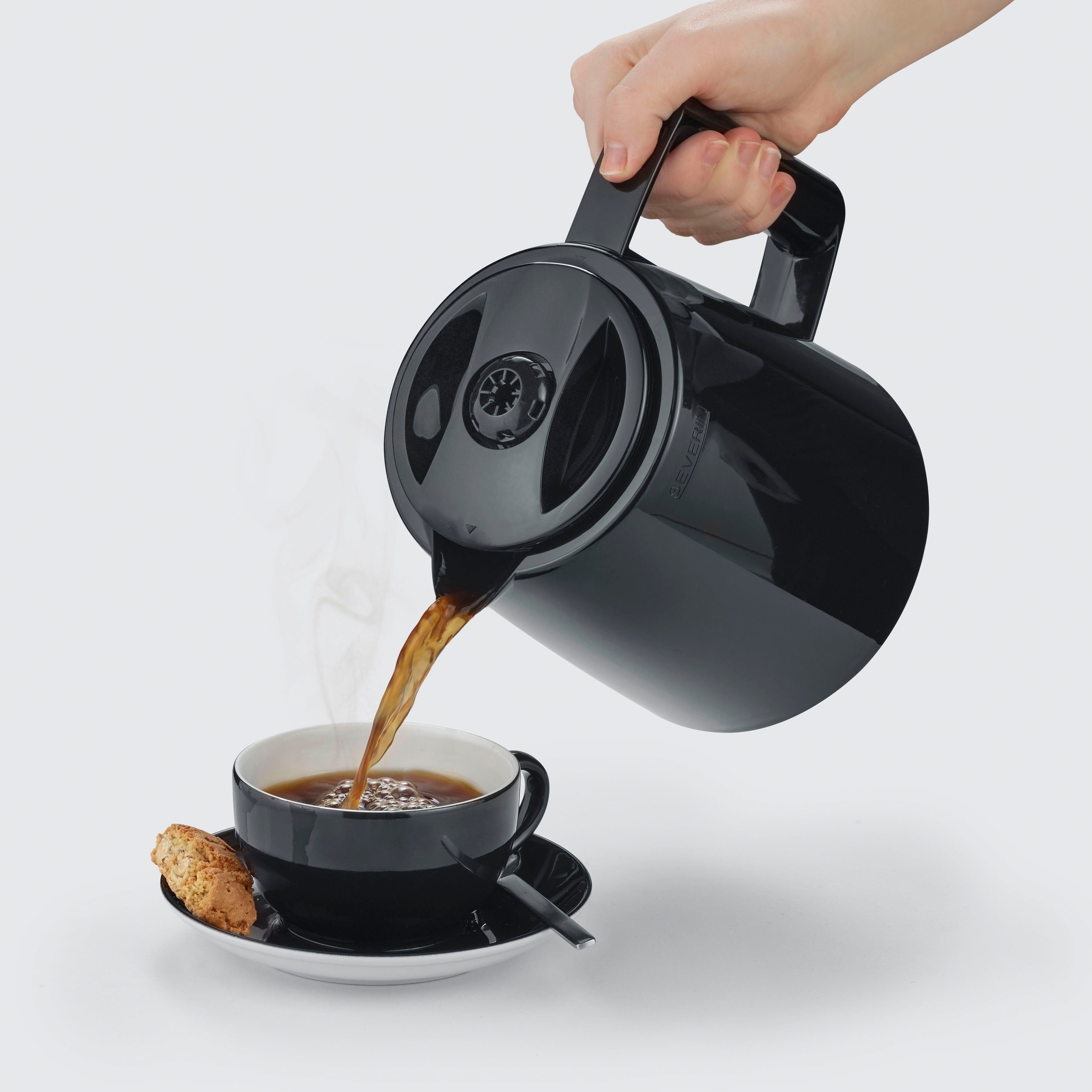 Severin Filterkaffeemaschine KA 9307, 1l Kaffeekanne, Papierfilter 1x4, mit 2 Thermokannen
