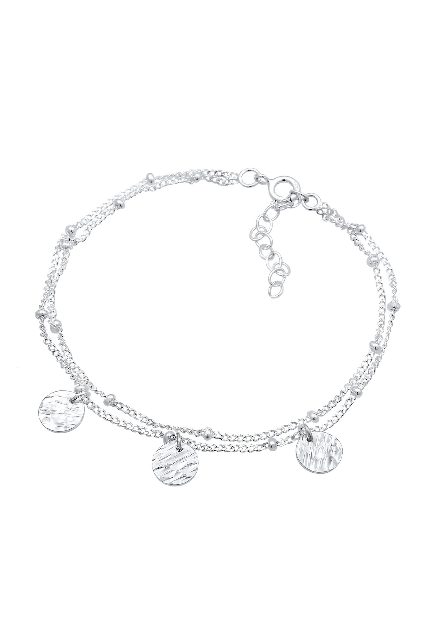Pulsera Elli Platelet Layer Geo para mujer, chapada en oro y plata (925/1000)