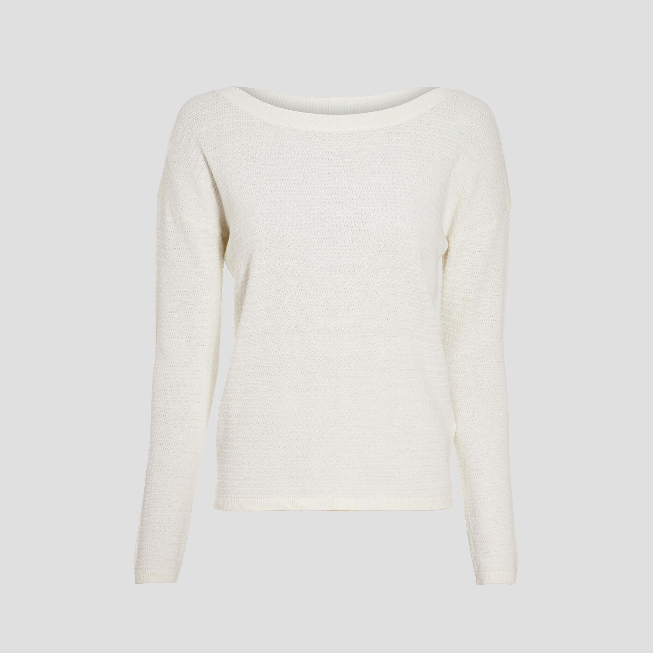 Pull avec col bateau ecru femme | Cache Cache