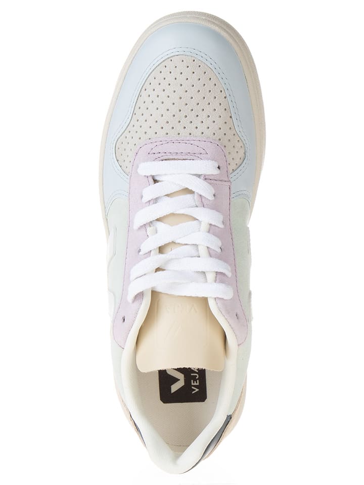 Veja Leder-Sneakers in Weiß/ Bunt günstig kaufen