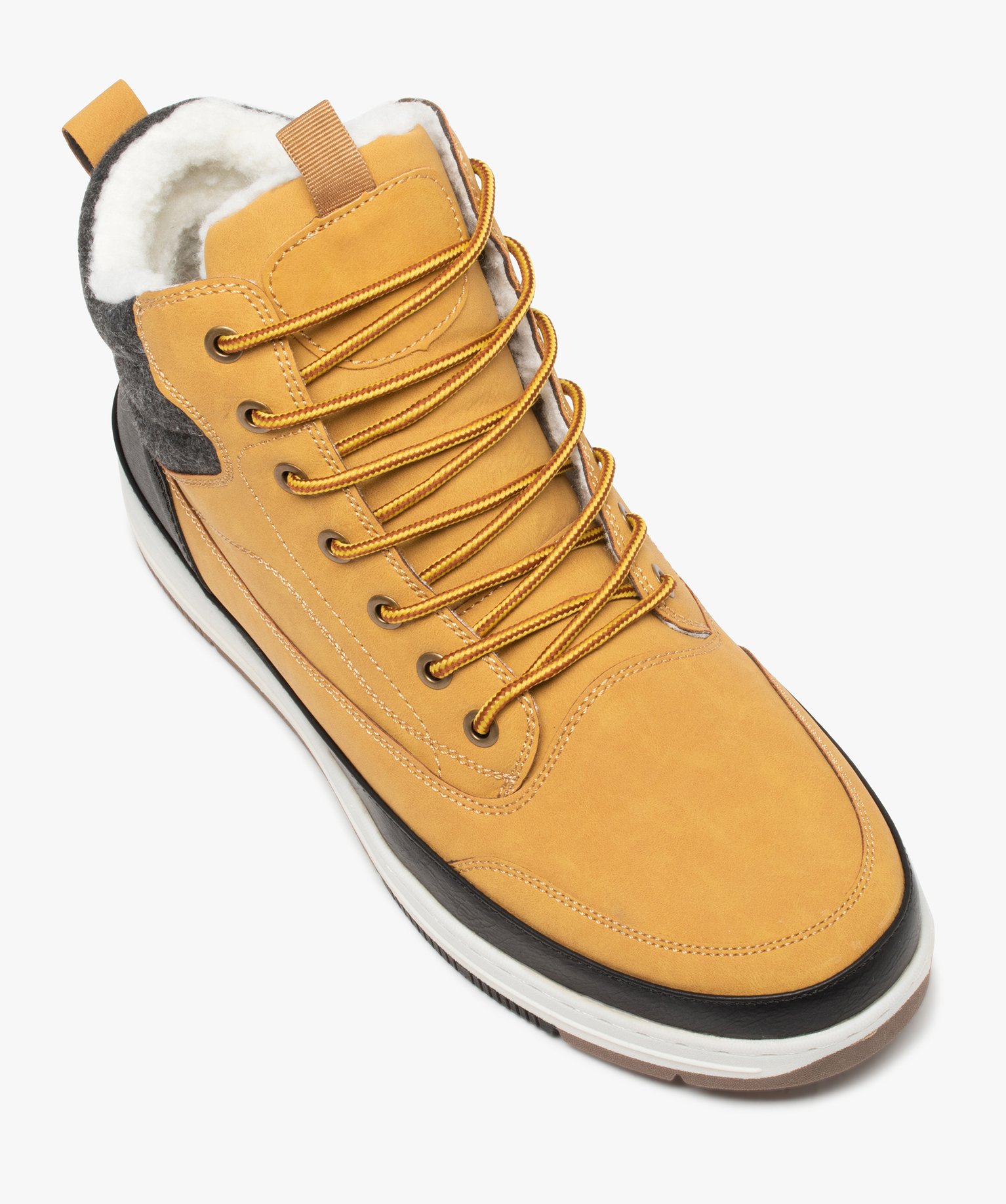 Boots homme à col rembourré et semelle renforcée camel | GEMO