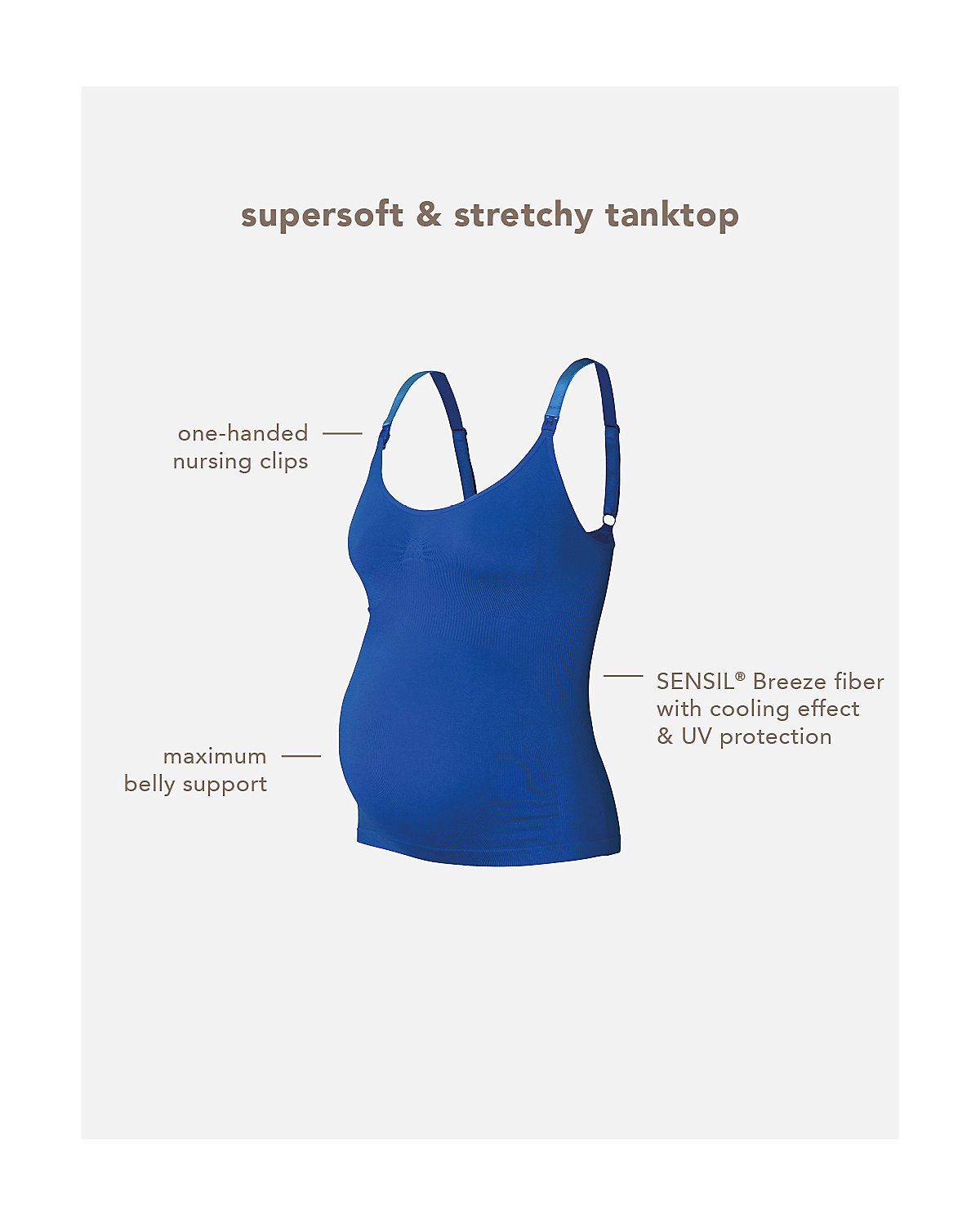 Still-Top Evi Seamless Sensil® Breeze Stillshirts