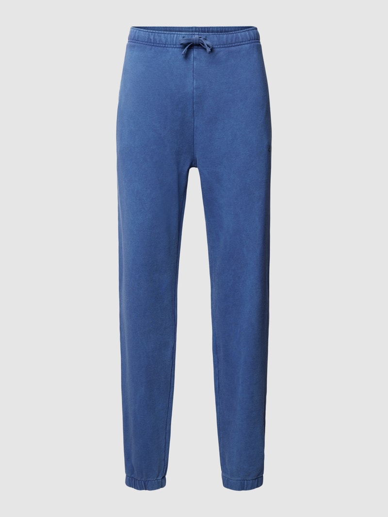 Sweatpants mit elastischem Bund Modell 'ATHLETIC' in marineblau