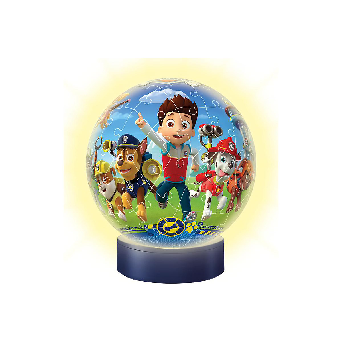2in1 Nachtlicht & puzzleball® Ø13 cm, 72 Teile , PAW Patrol