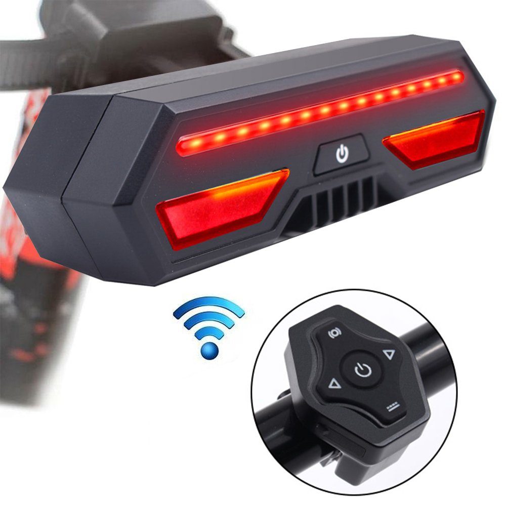 MUPOO Fahrrad-Rücklicht Rücklicht, LED Akku Stableuchte, Fahrradbeleuchtung, Fahrrad-Rückleuchte, aufladbar Wasserdichte Led-Licht
