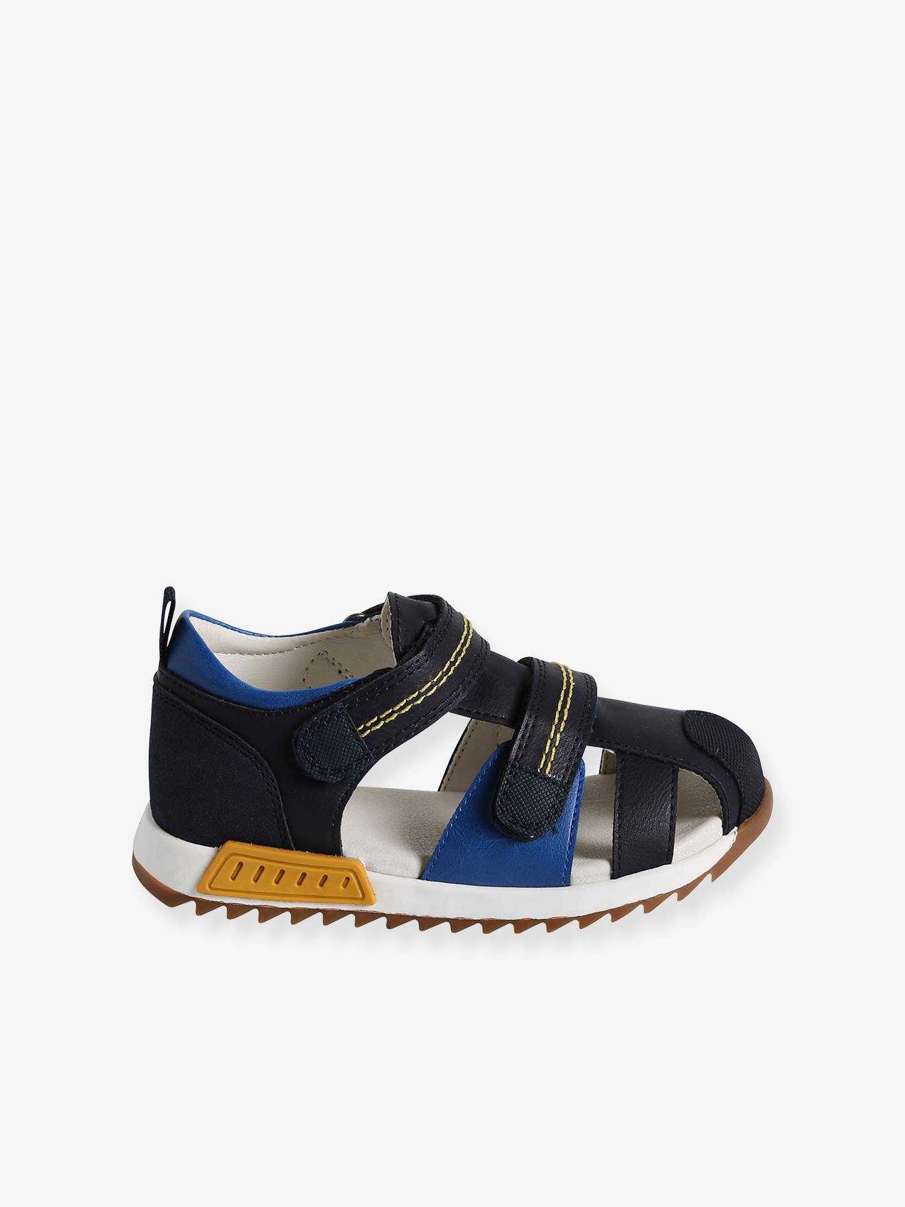 Vertbaudet Kinder Klett-Sandalen - set blau
