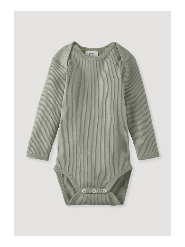 Hessnatur Langarmbody Slim in seegras günstig kaufen