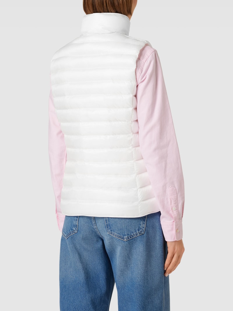 Steppweste mit Stehkragen Modell 'HIGHCLASS' in offwhite