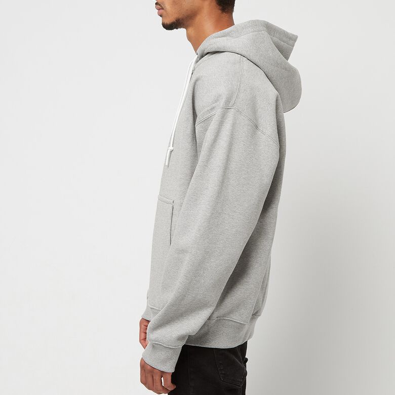 NIKE Solo Swoosh HW Full-Zip Hoodie dk grey heather/white