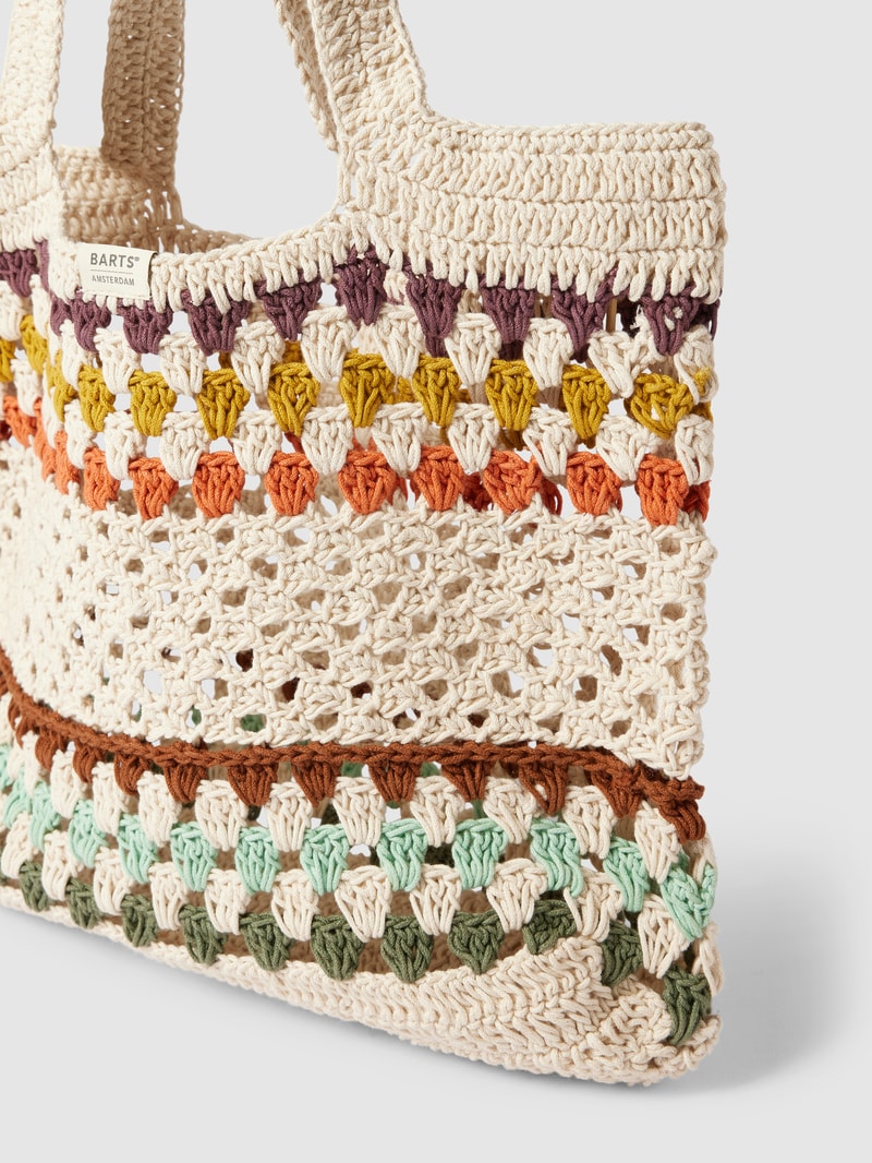 Shopper mit Lochmuster Modell 'Oceanz' in weiß