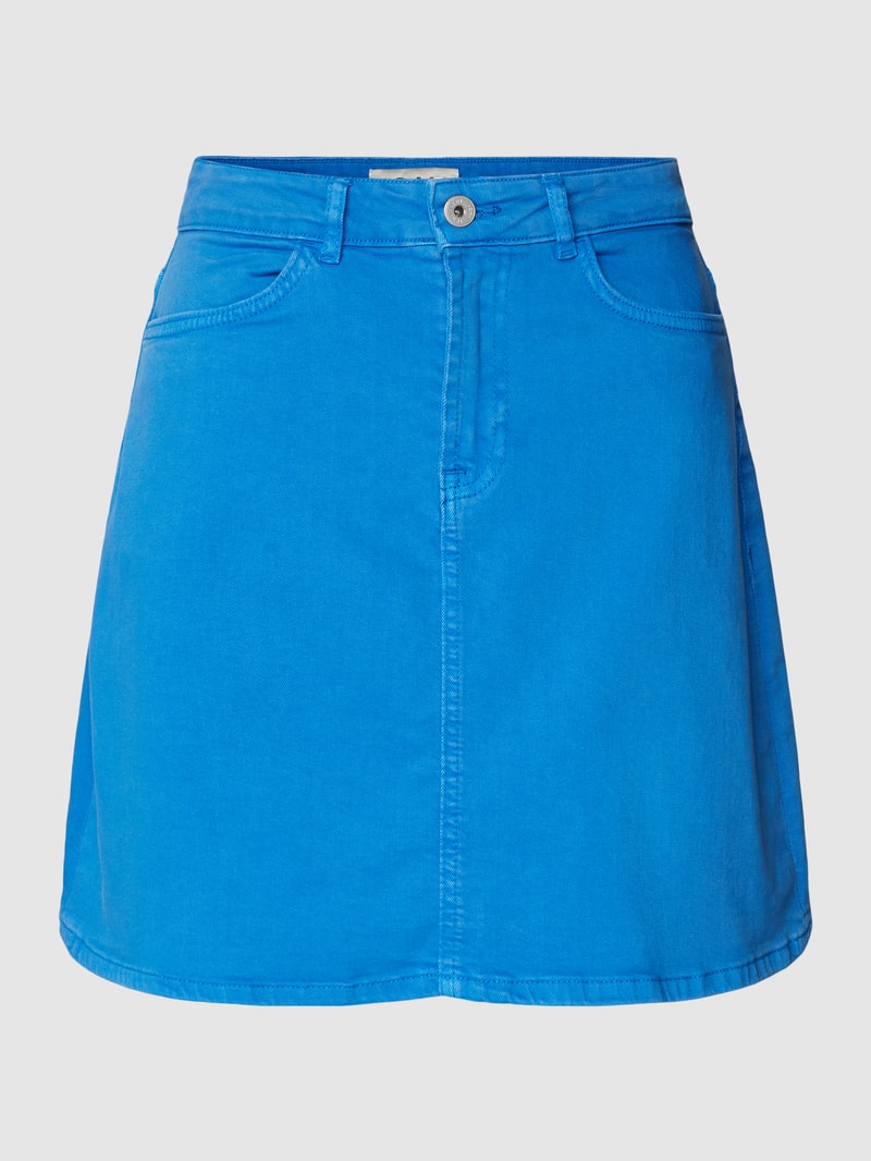 Jeansrock mit Gesäßtaschen Modell 'Cenny' in royalblau