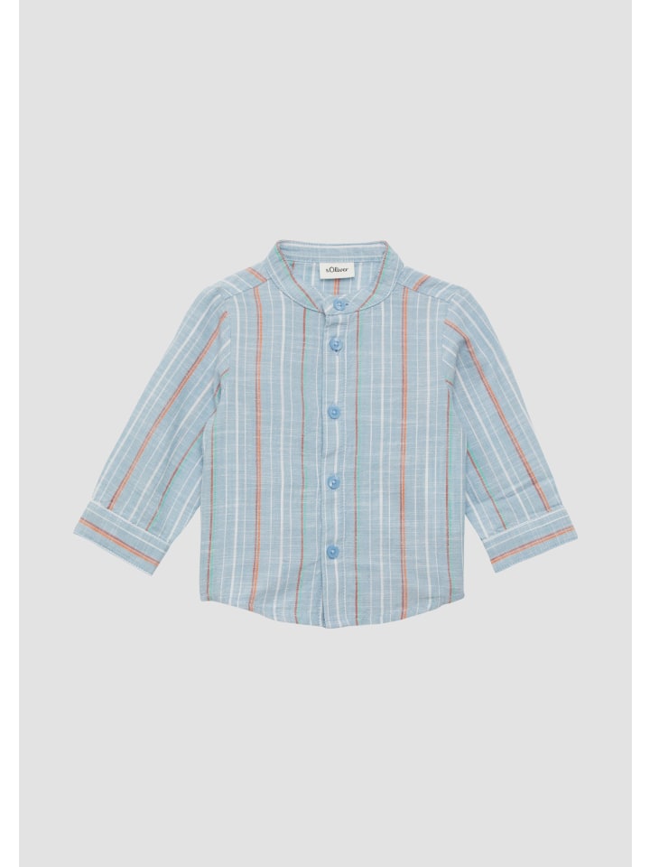 s.Oliver Hemd langarm in Blau günstig kaufen