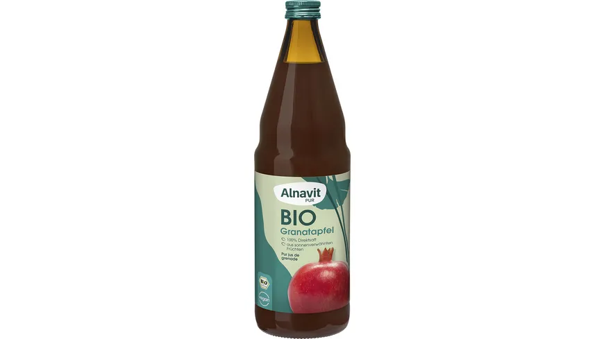 Alnavit Bio Granatapfel Direktsaft glutenfrei 750 ml