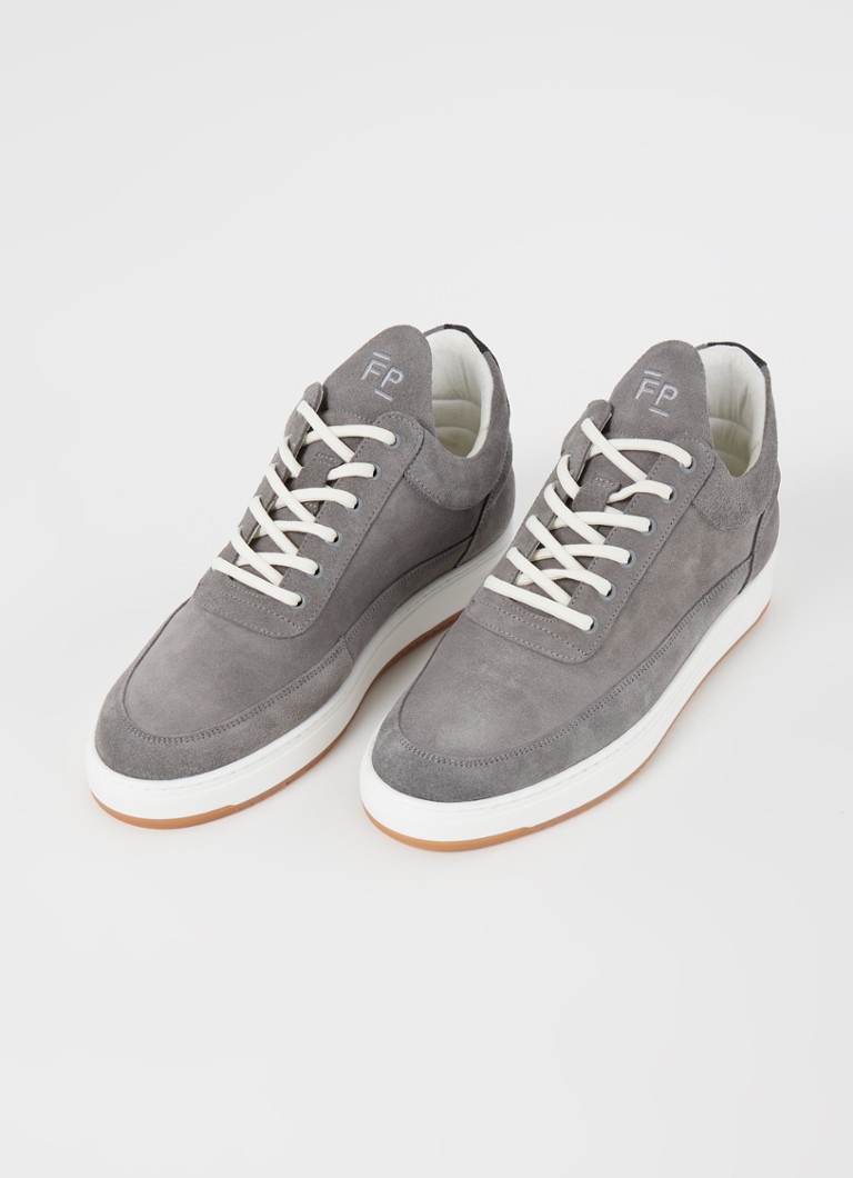 Niskie buty sportowe Filling Pieces Ripple ze zamszu ze skórzanymi detalami.