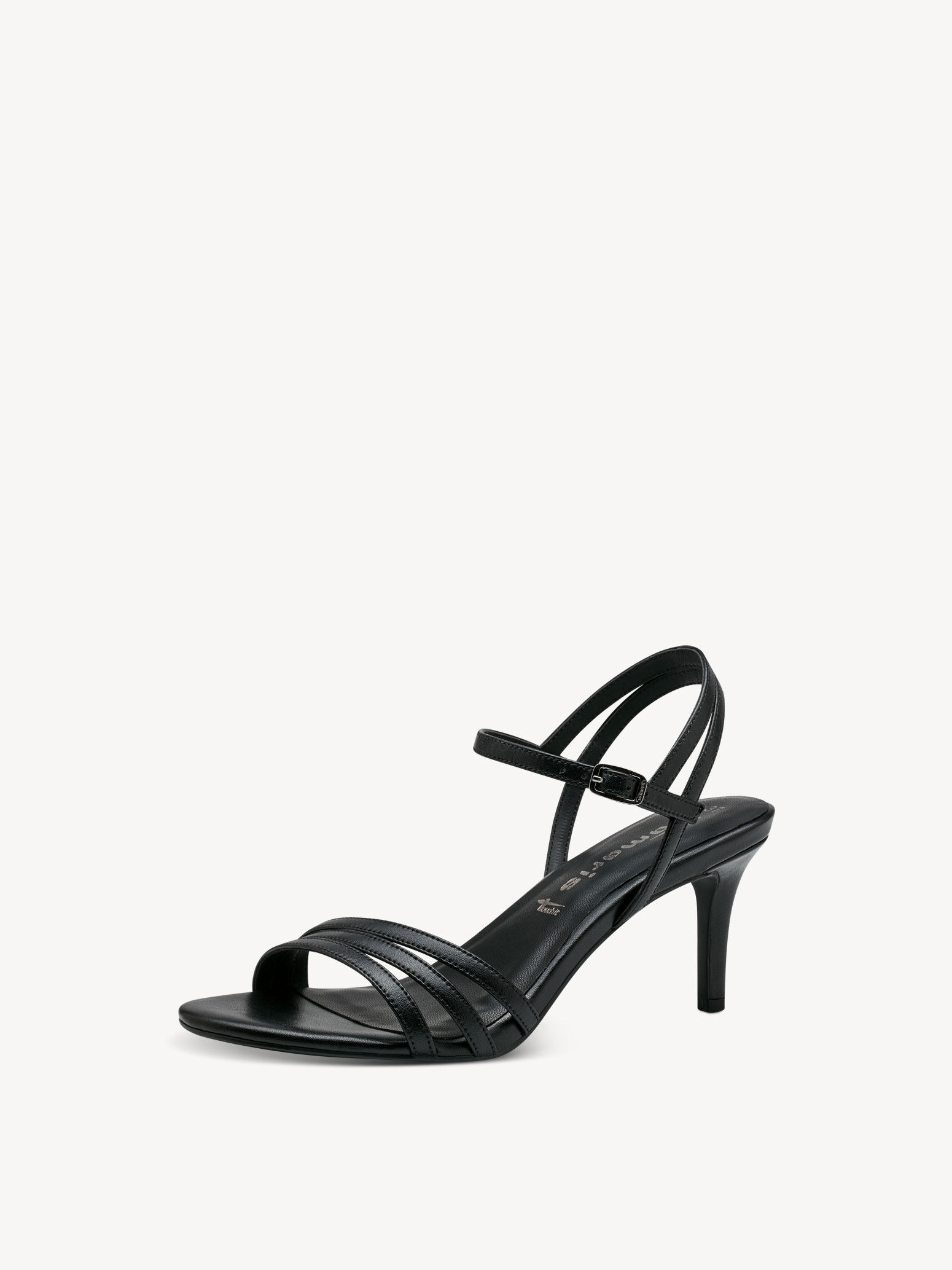 Sandale à talon - noir