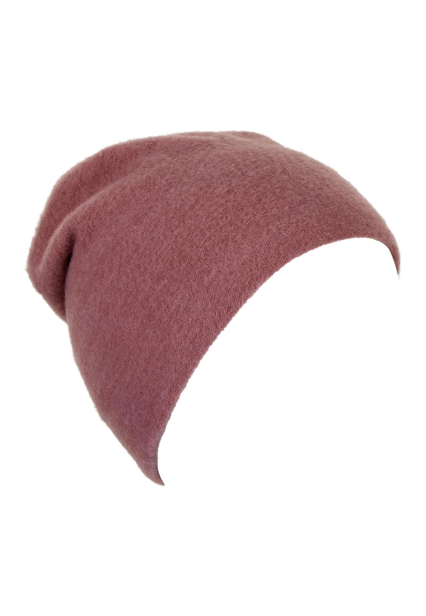 Slouch-Beanie aus Wolle (Merino) in 3 Farben