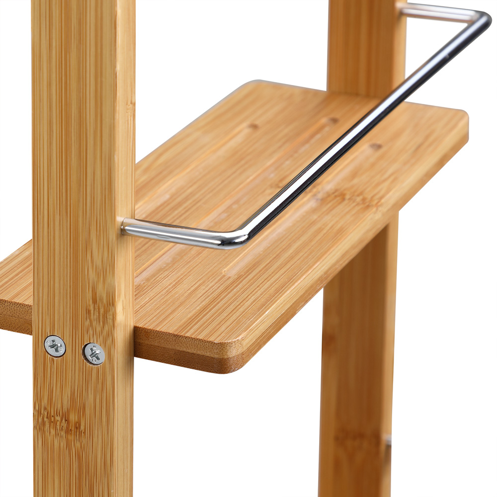 Casaria Duschregal Bambus 3 Fächer 70 x 28,5 x 10cm braun