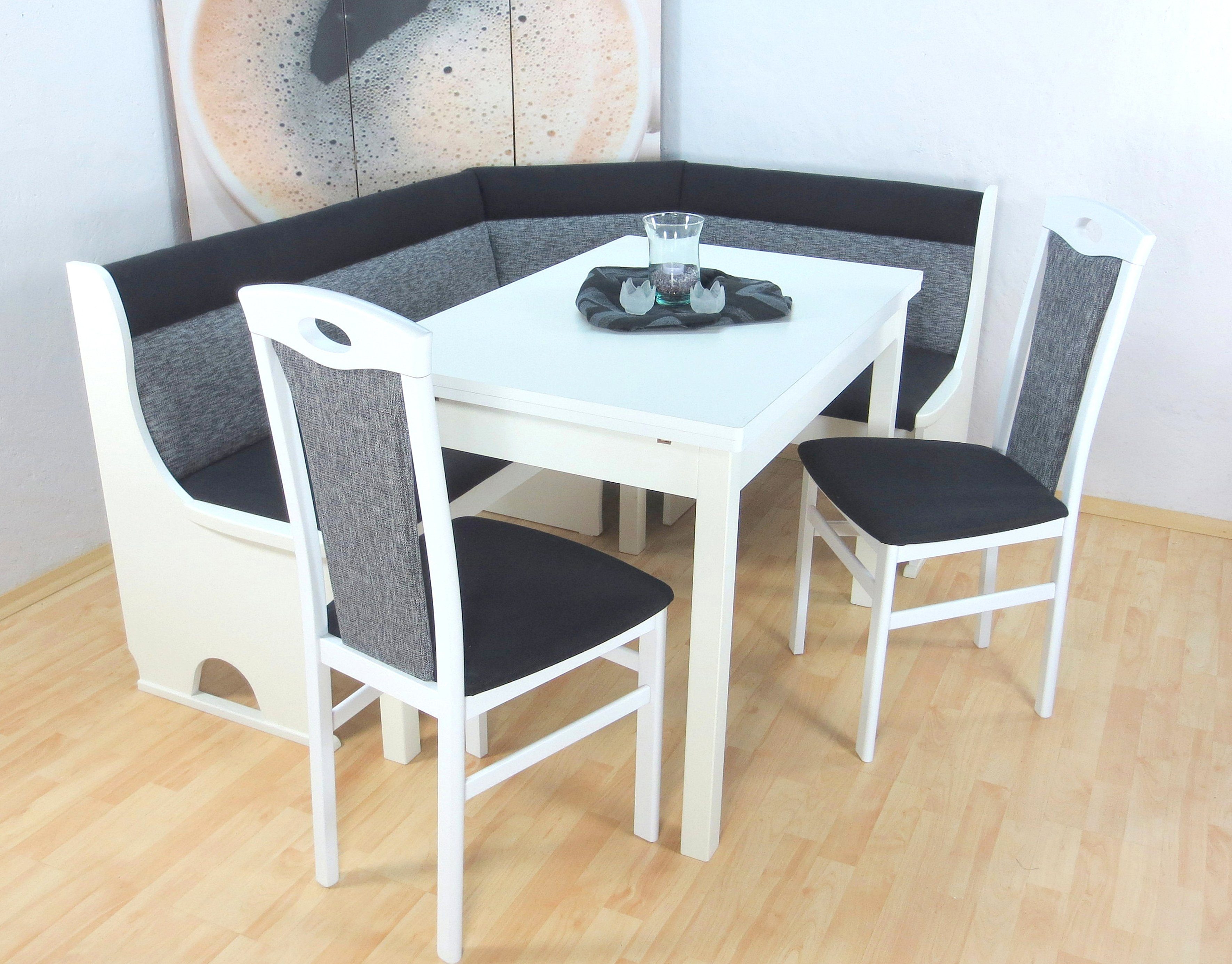 Home affaire Eckbankgruppe Madrid, (Set, 4-tlg), Schenkel wechselbar